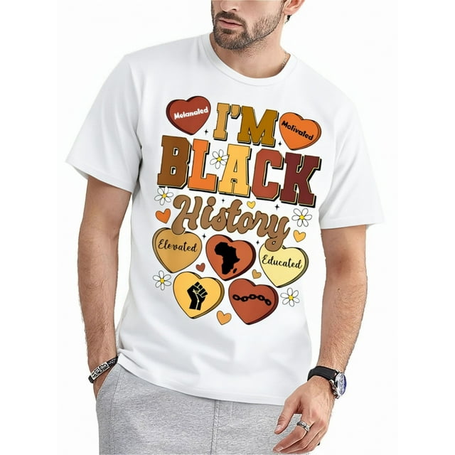 Celebrando el Mes de la Historia Afroamericana con la camiseta "Corazones de Líder Educado"