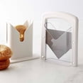thumbnail image 3 of Cheer Collection Stainless Steel Guillotine Bagel Slicer, White, 3 of 5