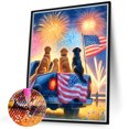 thumbnail image 2 of 5D DIY Camioneta Perro Reloj Fuegos Artificiales 40x50cm, 2 of 7