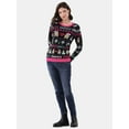 thumbnail image 2 of No Boundaries Christmas Sweater, Women's and Women's Plus, 2 of 5