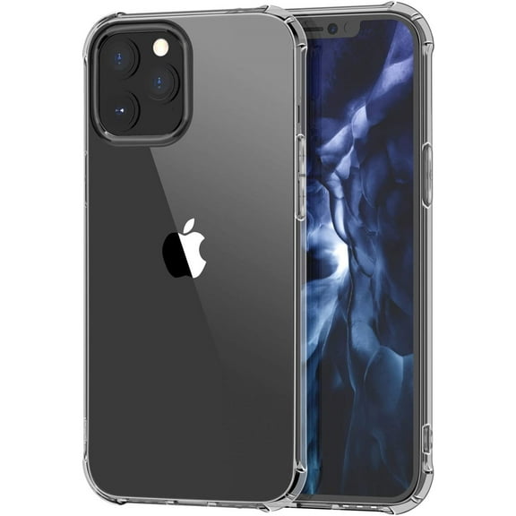 Compatible with iPhone 12 / iPhone 12 Pro Case,Crystal Clear Case with Shock-Absorption Bumper for iPhone 6.1 inch 2020