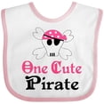 thumbnail image 3 of Inktastic Girls Cute Pirate Girls Baby Bib, 3 of 4