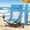 Blue, variant on Coliware High Back Folding Beach Chair, Sky Blue Compact Lightweight Camping Chair with Carry Bag Cup Holder Snap-On Headrest, Outdoor & Fishing Sports Travel Chair for Adults