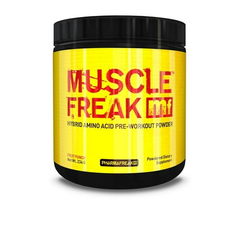 PHARMAFREAK MUSCLE FREAK 234g - 30 Servings - Hybrid Amino Acid Pre-Workout - Performance - BCAAs - Taurine - Tyrosine