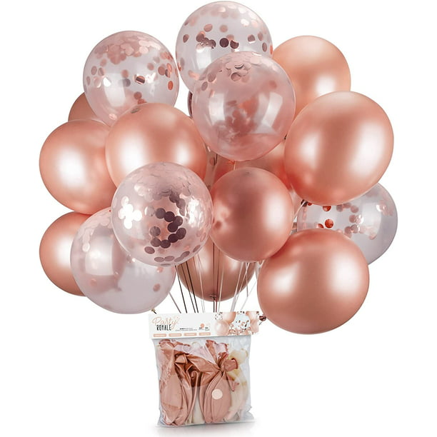 vergeten Politiek Regelmatig 24Pcs Rose Gold Balloons and Rose Gold Confetti Balloons Large Premium  Latex Balloons Perfect for Rose Gold Party Decorations, Birthday Party,  Bridal Shower, Christmas 18Inch - Walmart.com