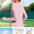thumbnail image 2 of Uootdi Hauts à Manches Longues pour Femmes Hauts de Course Unis Style Randonnée en Plein Air Séchage Rapide Respirants Tuniques Ajustées Cadeau, 2 of 8
