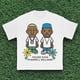 thumbnail image 1 of Camiseta de manga corta con estampado de letras de dibujos animados de hip hop, moda americana, Harajuku gótico, y2k, informal, base suelta1, 1 of 3