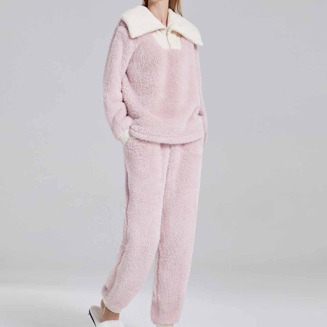 Puntoco Conjunto De Hogar Engrosado Y Amueblado De Gran Tamaño Cómodo De Ocio A La Moda para Mujer Puntoco Puntoco-8968