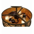 thumbnail image 7 of Meyda Tiffany 137259 Lilliana 3 Light 12" Wide Semi-Flush Bowl Ceiling Fixture - Gilded, 7 of 7