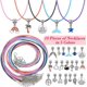 thumbnail image 3 of Kit de fabricación de pulseras de bricolaje para niñas, 96 piezas, kit de pulseras con abalorios, dijes colgantes, pulseras, collar, cadena. Afortunado Sencillez, 3 of 5