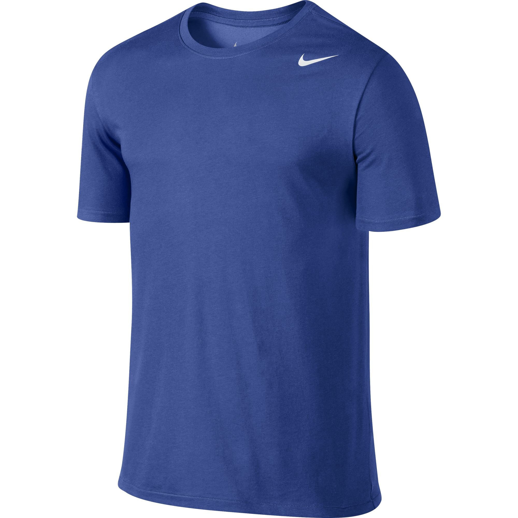 Nike Mens Cut Dri-Fit T-Shirt Blue S - Walmart.com