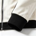 thumbnail image 5 of HBGVBA Men's Track Jacket, Stand Collar Full‑Zip Color Blocked Sport Coat, Contrast Stripe Ribbed Cuff Outerwear for Gym Running Daily Casual Wear, 5 of 6