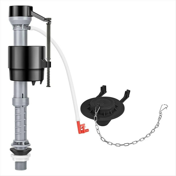 Kit Universal de Reparación de Inodoros para Tanque Interior. Incluye Válvula de Llenado Ajustable y Aleta de 2 Pulgadas. Instalación Silenciosa y Sencilla.