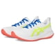 thumbnail image 1 of Zapatillas para correr Gel-Cumulus 27 para hombre de ASICS blancas y amarillas talla 7.5, 1 of 7