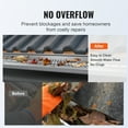 thumbnail image 5 of KFFKFF Gutter Guard 5 in Wide 52 ft Length Cover Mesh Leaf Debris Protection, 5 of 9
