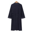 thumbnail image 6 of Summer Robe For Women Womens Bath Robes Terry Cloth For Women Short Waffle, Made Of Cotton Cotton Robe Towel Womens Navy Bathrobe, 6 of 9