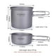 thumbnail image 1 of Titanium Cookware Set Outdoor Cookware Set Lightweight Camping Pot and Plate Portable Cooking Utensils Ideal for Camping and Outdoor Cooking, 1 of 5