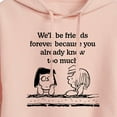 thumbnail image 3 of Peanuts - Friends Forever  - Juniors Cropped Pullover Hoodie, 3 of 6