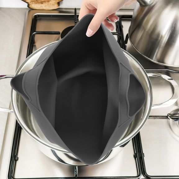 WEUVEB Reusable Silicone Insert Grey Heat-Resistant for Multi-Ingredient Slow Cooking
