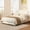 White + Boucle+Full, variant on Boucle Full Bed Frame with Adjustable Height Headboard, Modern Platform Bed with Curved Cloud Headboard, Elegant Boucle Fabric Low Profile Platform Bed, No Box Spring Needed, Easy Assembly, White