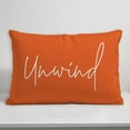 thumbnail image 4 of Creative Products Unwind Script Orange 14x20 Indoor / Outdoor Pillow, 4 of 8