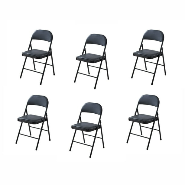 Sillas Plegables Ilios Innova Acojinadas Color Negro 45