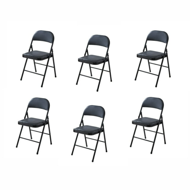 Sillas Plegables Ilios Innova Acojinadas Color Negro 45
