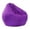 Purple, variant on Soft Linen Bean Bag Chair Cover Washable Zippered Replacement Cover for Bedroom Living Room Dorm Home (27.56 x 31.5 Inch)