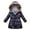 Navy, variant on AOMPMSDX Girls Coat jacket Baby Kids Girls Winter Thick Warm Hooded Windproof Coat Outwear Jacket Clothes 6 Years-7 Years
