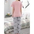 thumbnail image 6 of Beezizac Big Girls 2-Piece Top & Pants Cat/Panda Pajama Sets, Size 12-18, 6 of 7