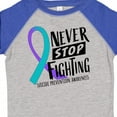 thumbnail image 4 of Inktastic Never Stop Fighting Suicide Prevention Awareness Ribbon Boys or Girls Toddler T-Shirt, 4 of 5