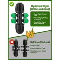 thumbnail image 4 of Locked Barbed Tee Connectors /\uD to /\uD Drip Irrigation Fittings Kit /mm to /mm Tube Lock Female Connector Way Barbed Lock Irrigation Parts for Watering System, 4 of 7