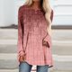 thumbnail image 1 of ICHUANYI Clearance Women's Fashion Loose Long Sleeve Round-Neck Blouse Christmas Printing T-Shirt Tops(Wine, M) ICHUANYI WER2023081403906, 1 of 5