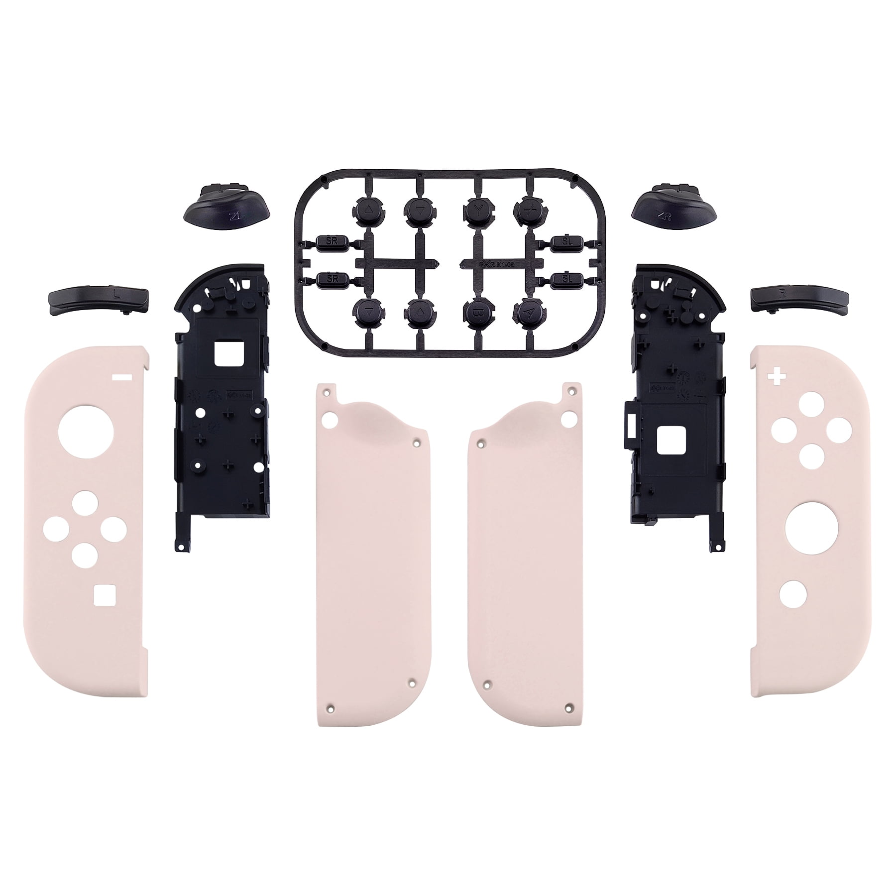 eXtremeRate Soft Touch Grip Cherry Blossoms Pink Joycon Handheld 