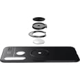 thumbnail image 3 of HAHDAXIA Compatible for Case Huawei Honor 20I, 360°Rotatable Metal Ring Bracket Cover for Magnetic Car Mount, Shockproof TPU Phone Case Black Red & 2X Screen Protector, 3 of 7