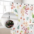 thumbnail image 4 of 12 Pack Round Shower Curtain Hooks Crystal Glass Shower Rings American Flag and Plants Curtain Hooks Home Decoration, 4 of 5