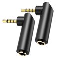thumbnail image 1 of Adaptador de audio BERLAT de 3,5 mm, ángulo macho a hembra de 90 grados, 1 of 7
