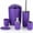 Purple, variant on VBVC 6 Pcs Plastic Bathroom Accessory Set Luxury Bath Accessories Bath Set Lotion