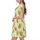 thumbnail image 2 of Balery Yellow Corn Vestidos sueltos de manga corta para mujer, vestidos de verano 2025, vestidos casuales de corte A con vuelo., 2 of 6