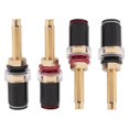 thumbnail image 2 of 4 Terminales de Altavoz Alta Fidelidad, Conector Amplificador Chapado en Cobre Puro para Tipo Banana Hembra, 2 of 5