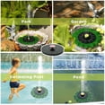 thumbnail image 2 of Solar Fountain Water Pump With Lotus Leaf, Classic Solar Powered Fountain Pump With 10 Nozzle, Free Standing Floating Solar Fountain Kit For Bird Bath, 2 of 4
