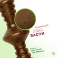 thumbnail image 4 of Benebone Zaggler Rolling Dog Chew Toy for Aggressive Chewers, Real Bacon, Small, 4 of 9