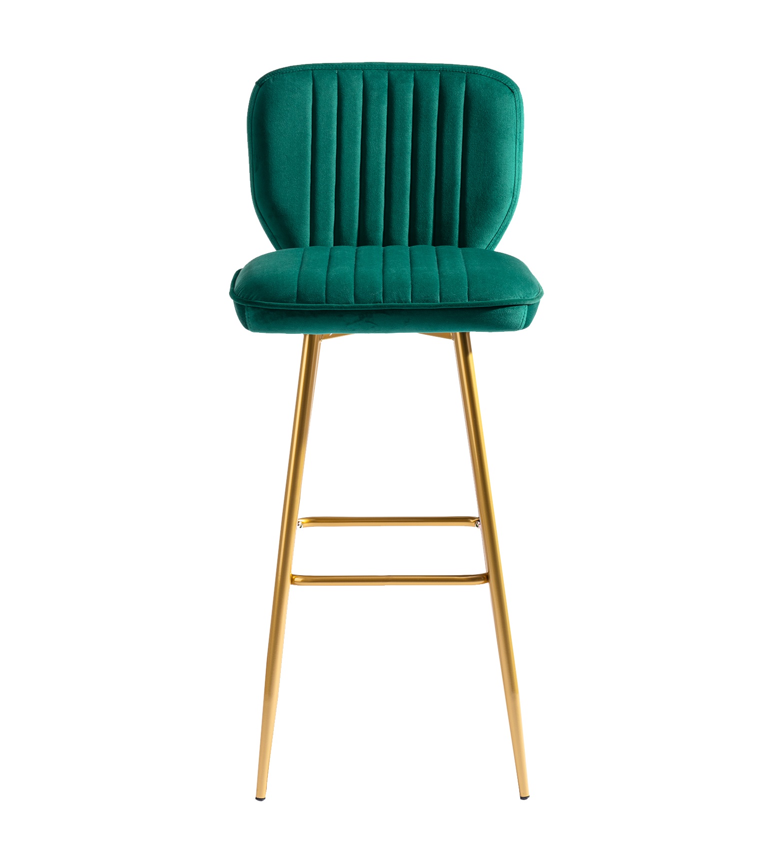 Retro Style Kitchen High Bar Chairs Velvet Bar Stool Chair Counter