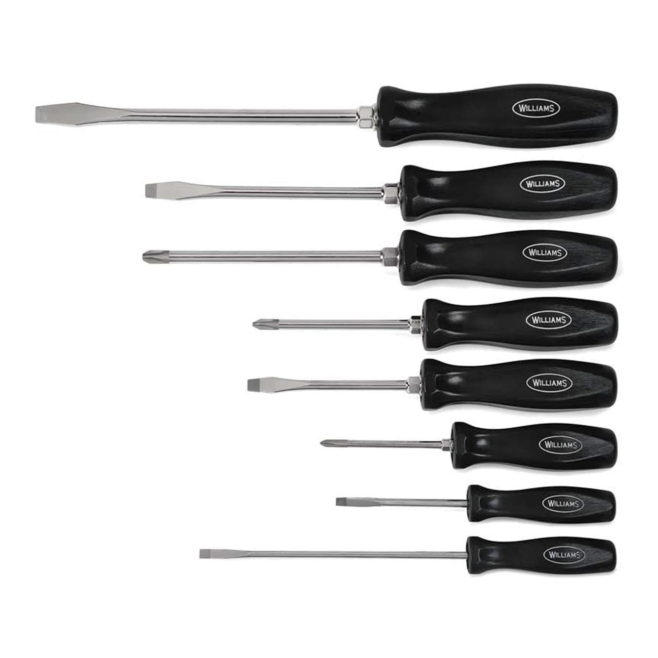 Williams 100P-8MD 8-Piece Premium Mixed Screwdriver Set