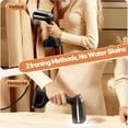 thumbnail image 5 of Wrongduck Travel Clothes Steamer 1800W, Handheld Wrinkle Remover with LED Screen 3 Steam Modes 10 oz Water Tank Portable Fabric Steamer for Home Office, 5 of 7