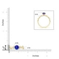 thumbnail image 4 of ANGARA Natural Tanzanite and Diamond Ivy Scroll Engagement Ring in 14K Yellow Gold for Women (Size-6mm) | December Birthstone, Birthday, Anniversary, Jewelry Gift for Women | Natural Tanzanite Ring, 4 of 8