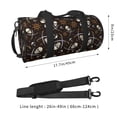thumbnail image 4 of Easygdp Pirate Skulls Travel Bag, Camping, Weekend, Carry On Overnight Duffel Bag with Shoulder Strap, 4 of 8