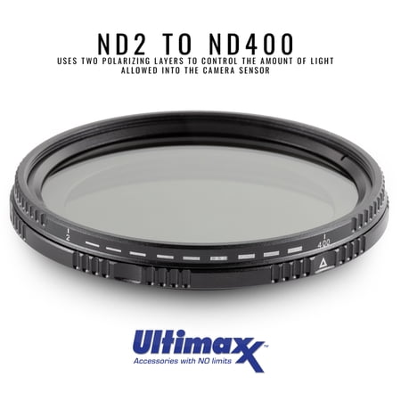 ULTIMAXX 67mm Variable Neutral Density Filter ND2-ND400 BRAND NEW