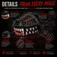 thumbnail image 5 of Hell Hound Monster Muzzle Scary Latex Dog Costume Mask with Realistic Teeth and Adjustable Straps, Halloween Cosplay Accessory for Small Medium and Large Dogs, S-XXL, 5 of 8