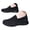 Black, variant on Pandaie Women's Slip on Sneakers Woven Orthopedic Breathable Mesh Knitted Woven Walking Shoes Low Top Wide Width Tennis Shoes (Black,7.5)